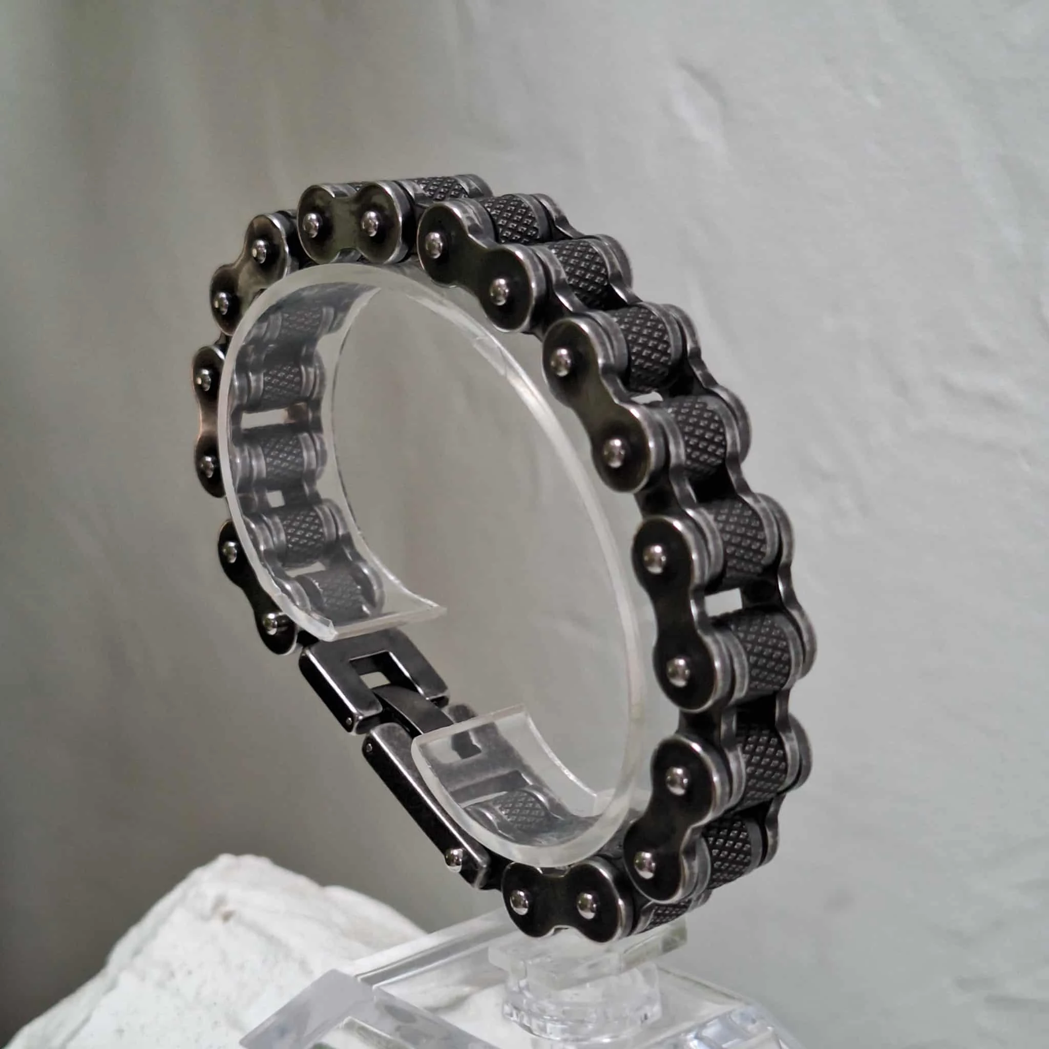 Herenarmband van hoogwaardig roestvrij staal - Premium kwaliteit - Motorkettingstijl, Biker-look, Urban – photo 16